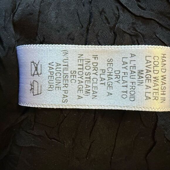 Komarov Black and Gray Velvet Flocked Wrap Dress Size L - Picture 11 of 16